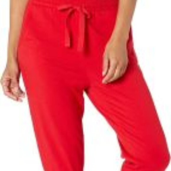 Calvin Klein Red V-Neck Rhinestone Logo  Jumper Romper Size 1X NWOT - Picture 17 of 17